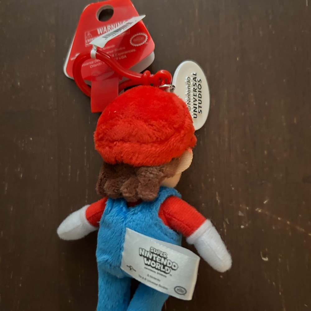 Nintendo Super Mario Plush with Red Hat and Blue Overalls key chain. - Picture 2 of 7